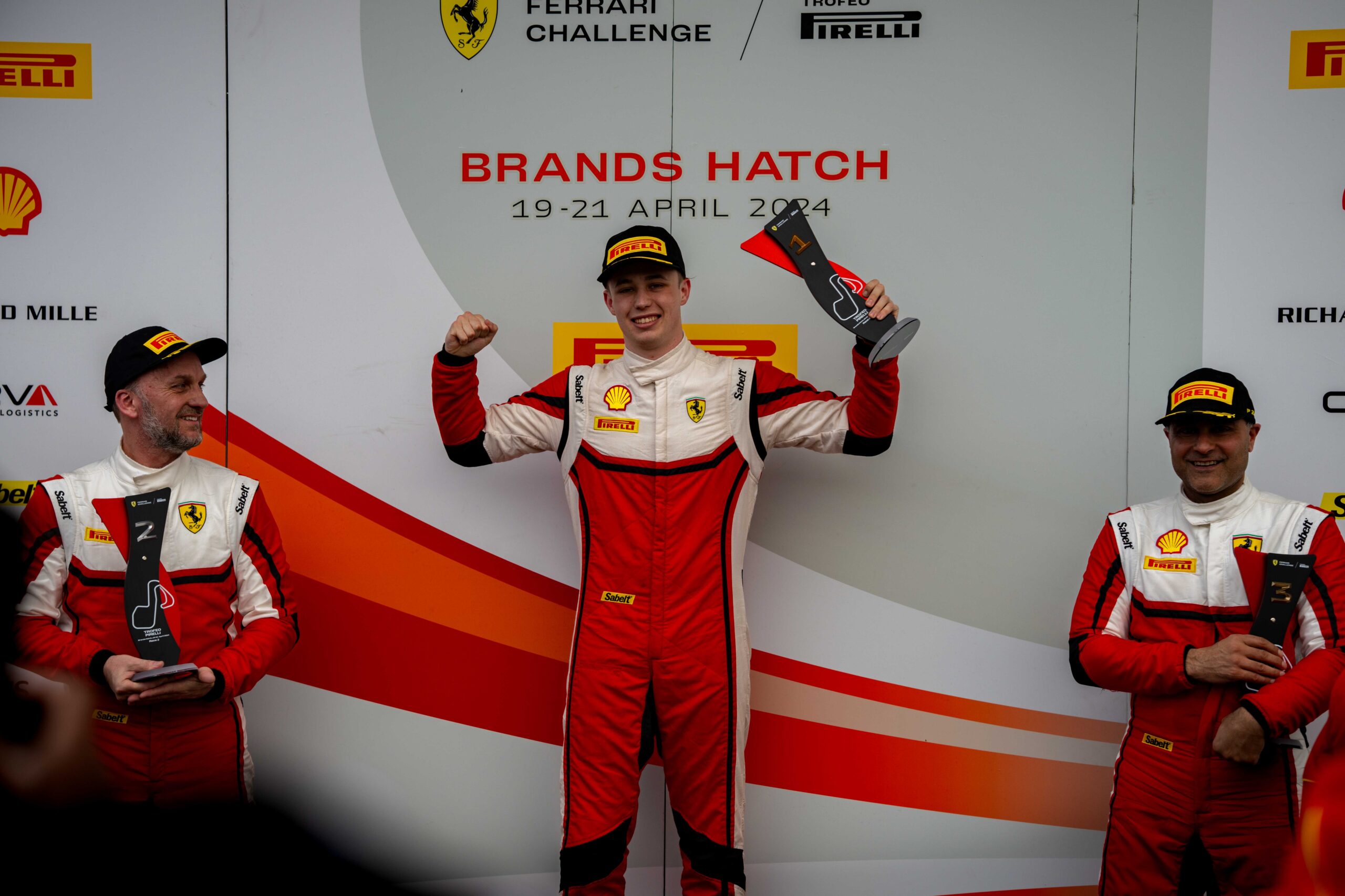 Tom Flemming Ferrari Challenge UK Brands Hatch April 2024