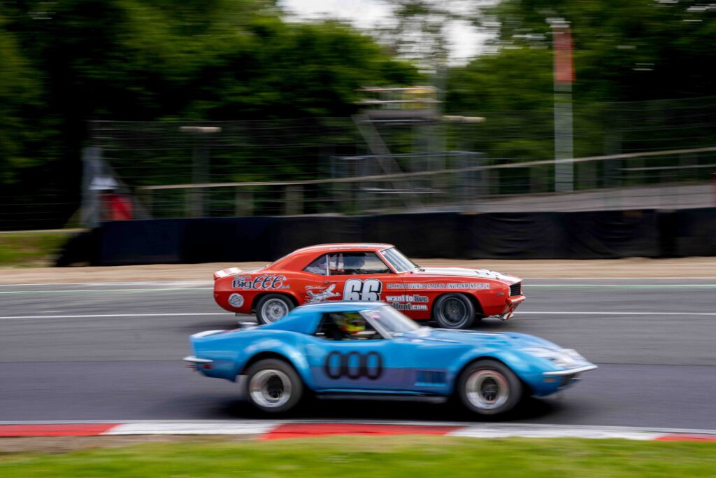 Darren Burke Corvette & Jake Swann Camaro at American SpeedFest 2024