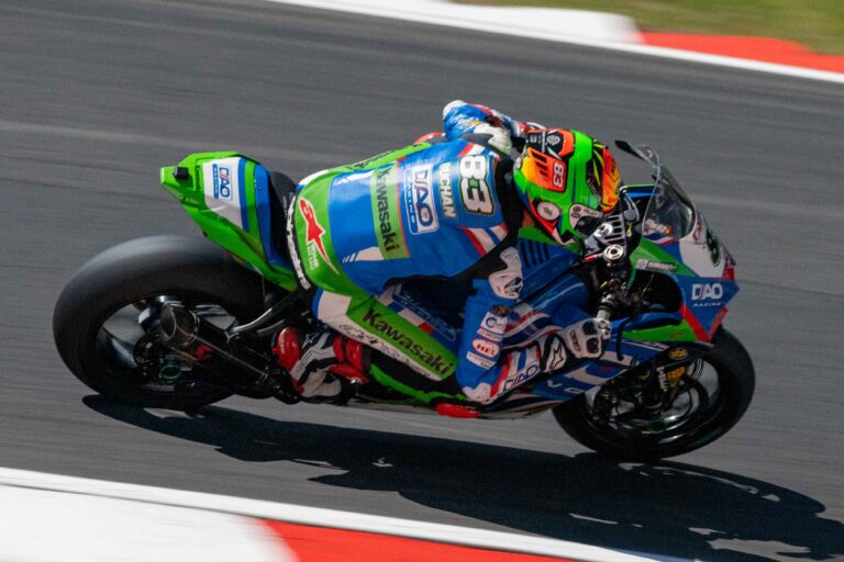 British Super Bikes FP1 at Brands Hatch BSB 2024 Danny Buchan