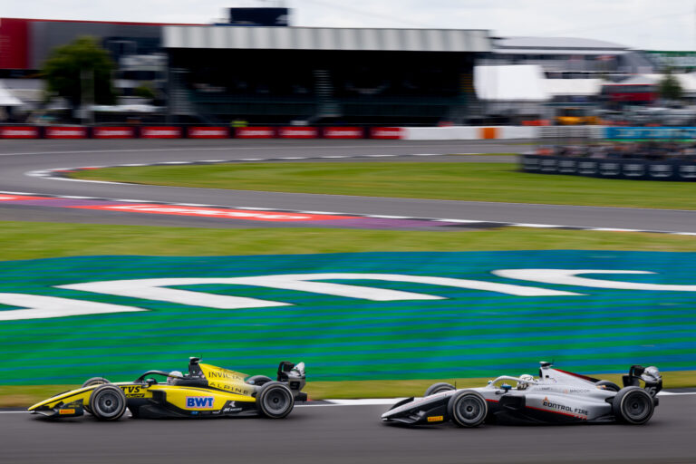 Kush Maini and Amaury Cordeel F2 Silverstone 2024