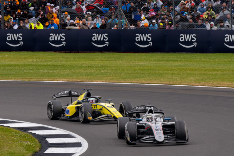 Kush Maini and Amaury Cordeel F2 Silverstone 2024