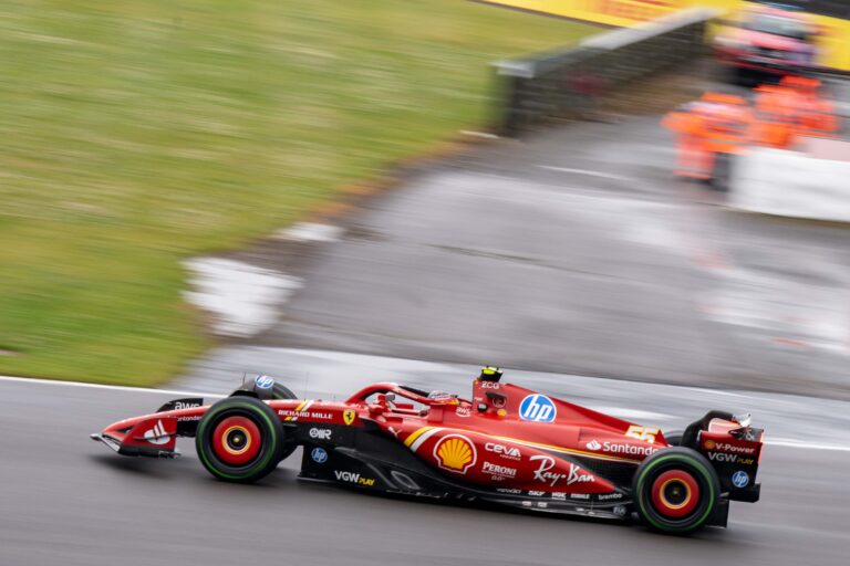 Carlos Sainz During FP3 at F1 Silverstone 2024