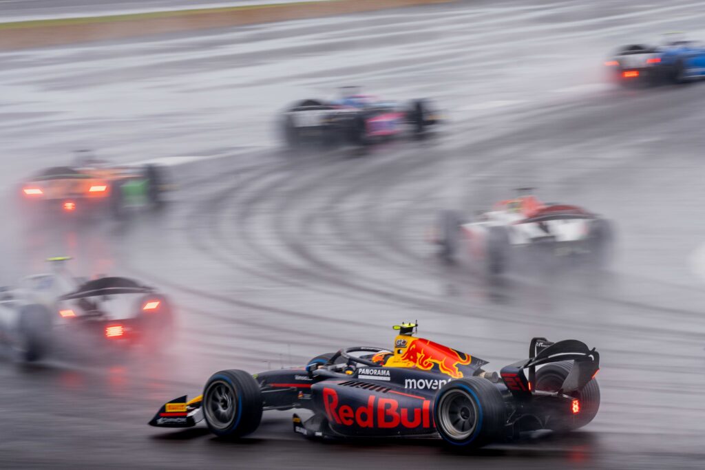 A Wet F2 British Grand Prix Sprint Race at Silverstone 2024