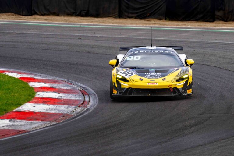 Car # 90 Zac Meakin & Jack Brown in a McLaren Artura GT4 at Brands Hatch September 2024