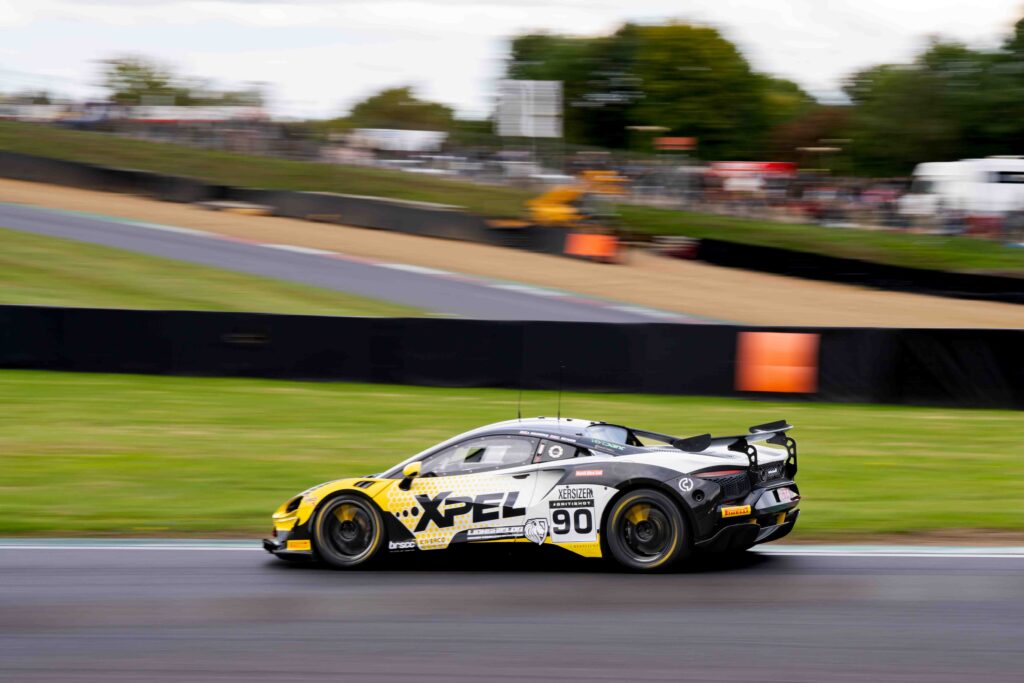 Car # 90 Zac Meakin & Jack Brown in a McLaren Artura GT4 at Brands Hatch September 2024