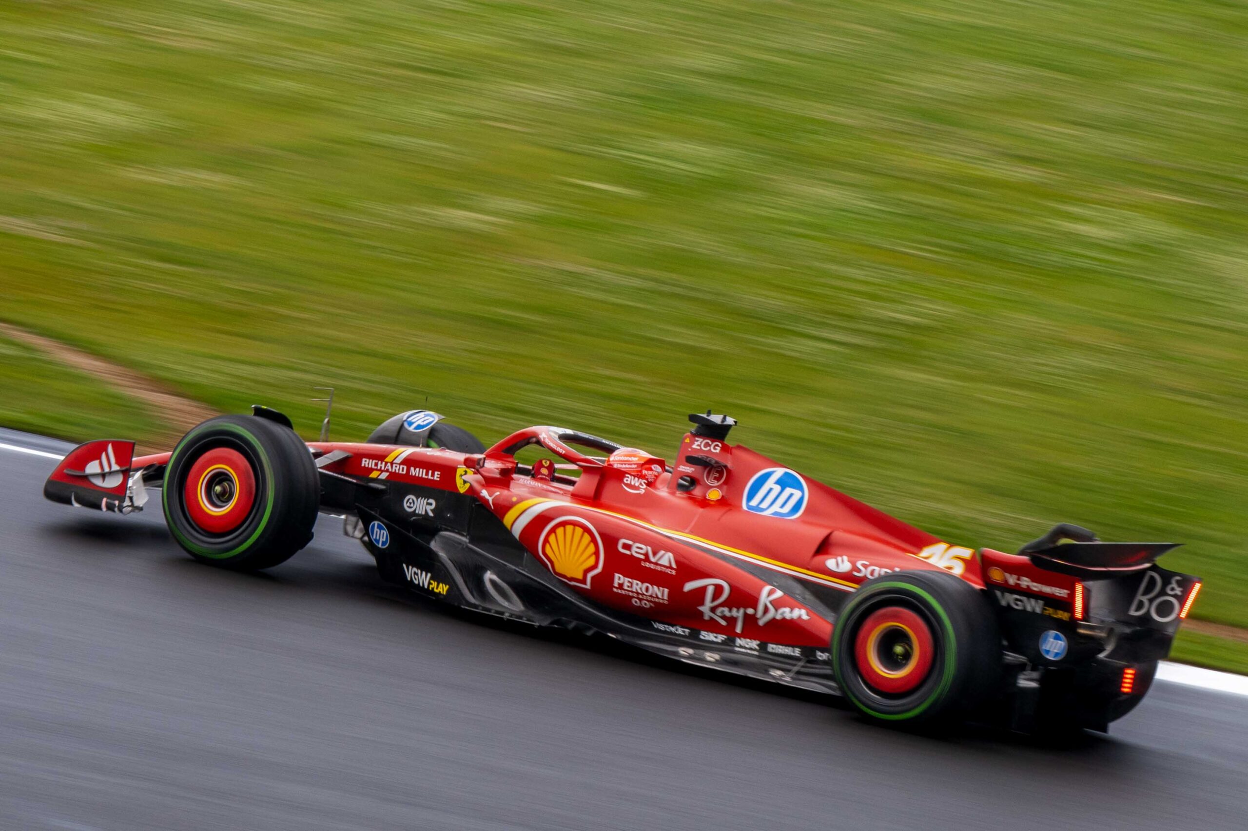 Charles Leclerc at the British F1 Grand Prix Silverstone 2024