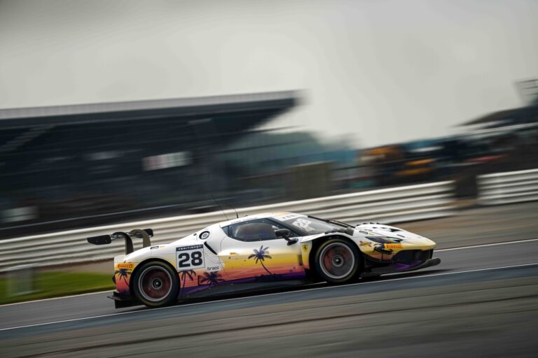Spirit of Race at the Silverstone 500, Ferrari 296 GT3 Marcos Vivian & Francesco Castellacci.