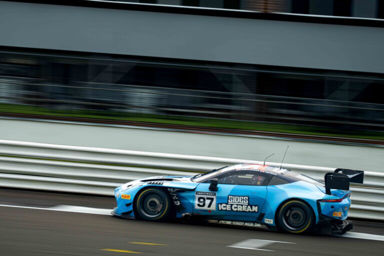 Beechdean Motorsport car #97 at the Silverstone 500. Andrew Howard & Tom Wood in their Aston Martin Vantage AMR GT3 Evo