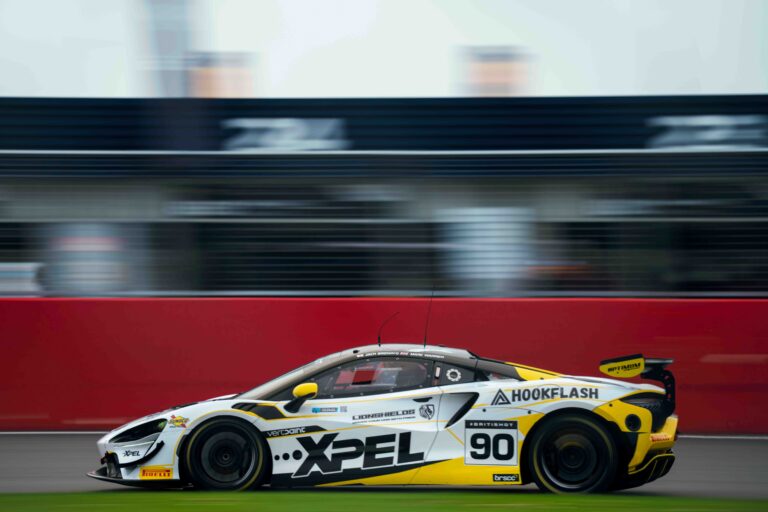 Marc Warren & Jack Brown In Optimum Motorsport Car 90 McLaren Artura GT4 Silverstone 500 British GT Championship 2025