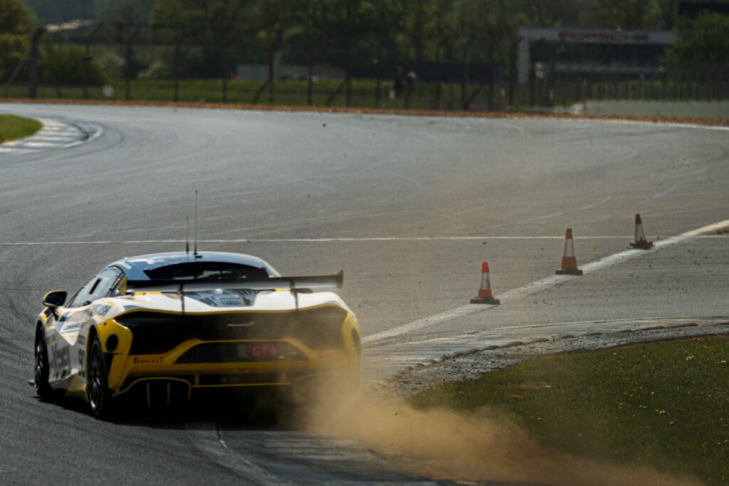 Marc Warren & Jack Brown In Optimum Motorsport Car 90 McLaren Artura GT4 Silverstone 500 British GT Championship 2025