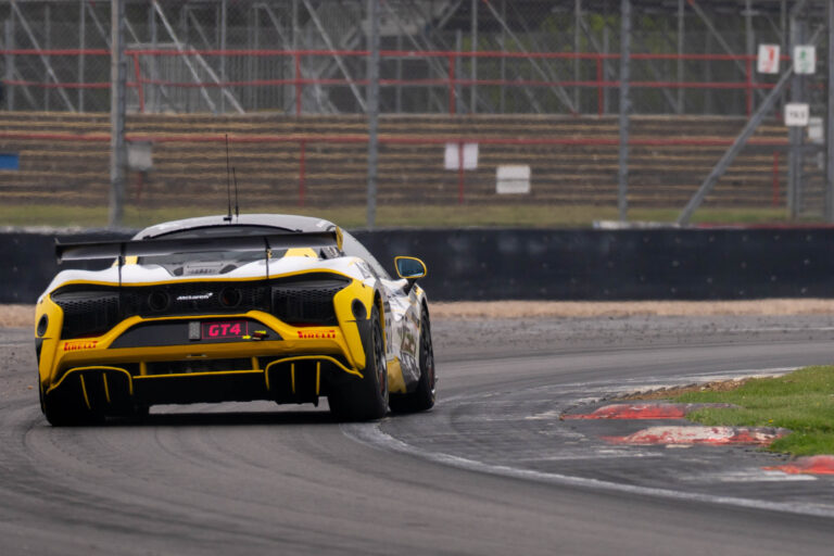 Marc Warren & Jack Brown In Optimum Motorsport Car 90 McLaren Artura GT4 Silverstone 500 British GT Championship 2025