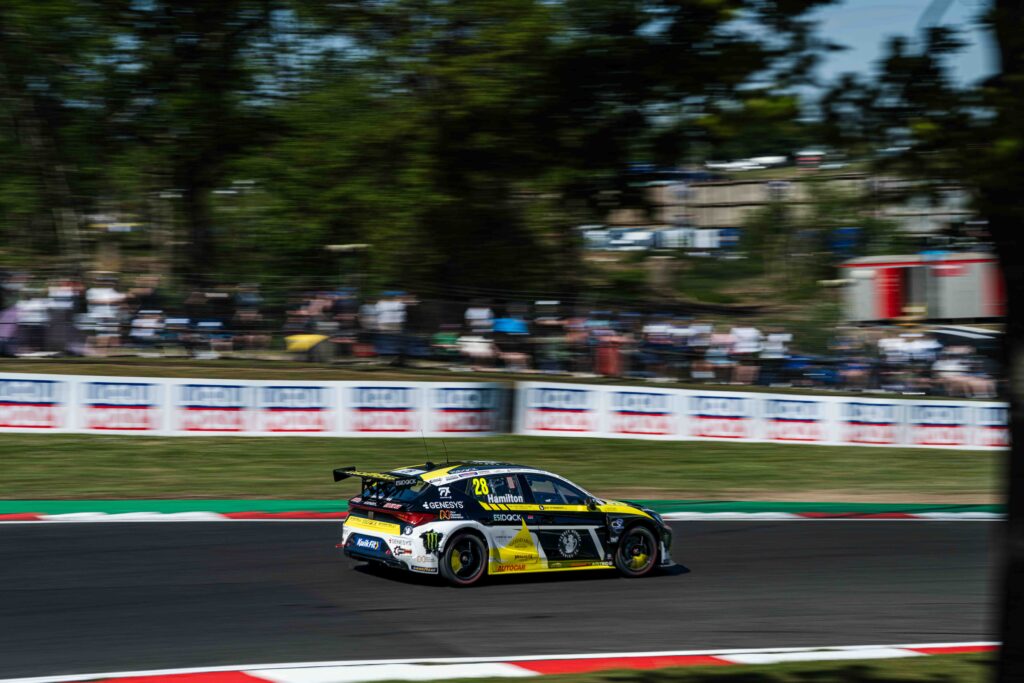 Nicholas Hamilton car #28 driving for Un-limited Motorsport at the BTCC Brands Hatch May 2025