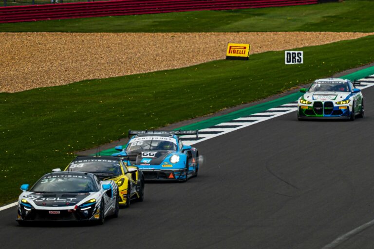 Team Parker Racing’s car #66 at the Silverstone 500 Nick Jones & Sven Muller in their Porsche 911 GT3 R (992) British GT