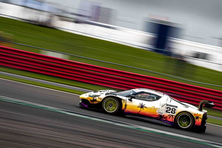 Spirit of Race at the Silverstone 500, Ferrari 296 GT3 Marcos Vivian & Francesco Castellacci.