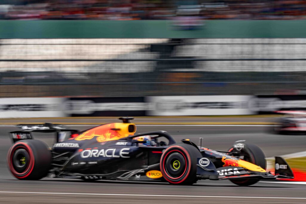 Max Verstappen for Red Bull At The Silverstone F1 Grand Prix 2025