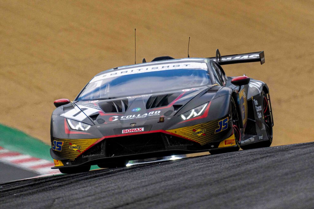 Rob Collard Lamborghini Huracan GT3 Evo2 at the British GT Championship Brands Hatch 2025