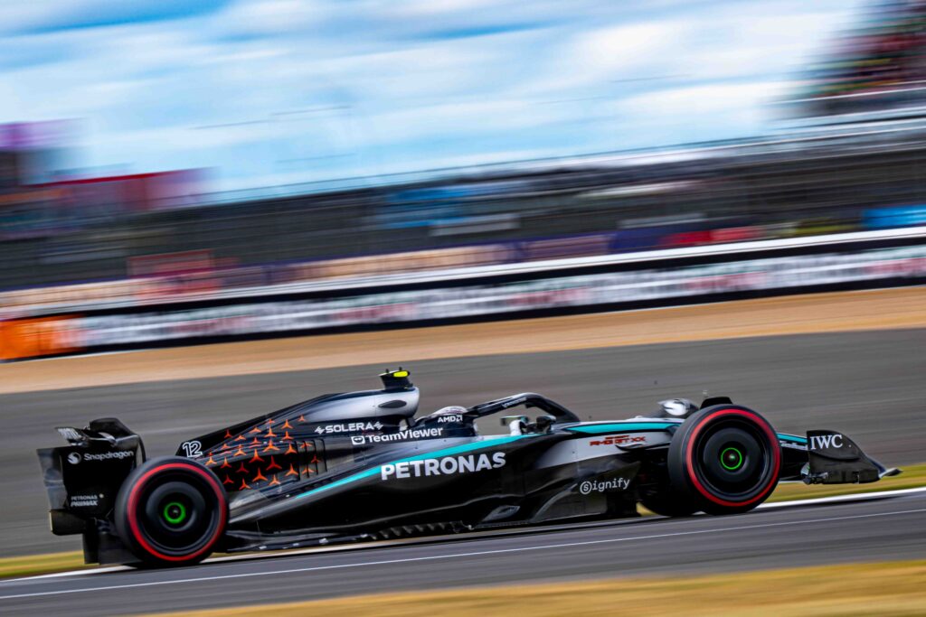 Kimi Antoneli  For Amg Mercedes At The F1 British Grand Prix 2025