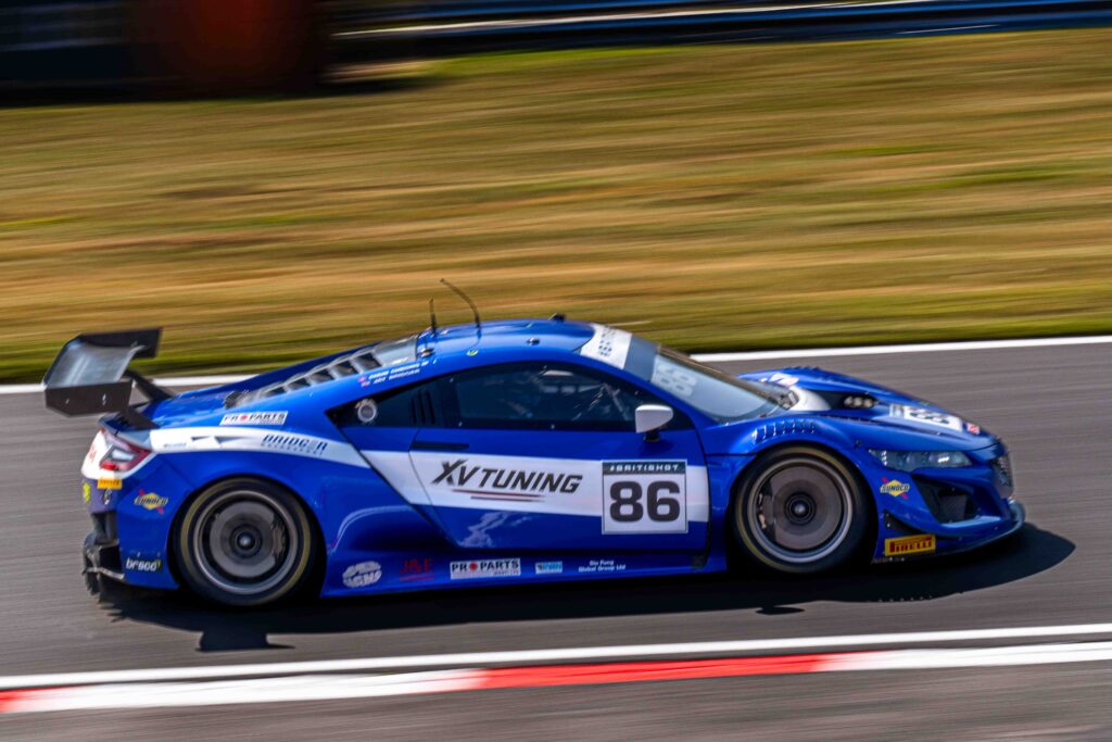 Jay Bridger in a Honda NSX GT3 Evo for Bridger Motorsport British GT Brands Hatch 2025