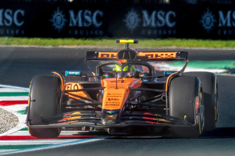 Lando Norris in FP 2 at the Italian F1 Grand Prix Monza 2025