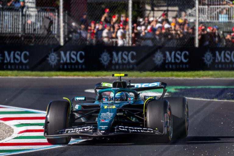Fernando Alonso for Aston Martin at the Italian F1 Grand Prix Monza 2025