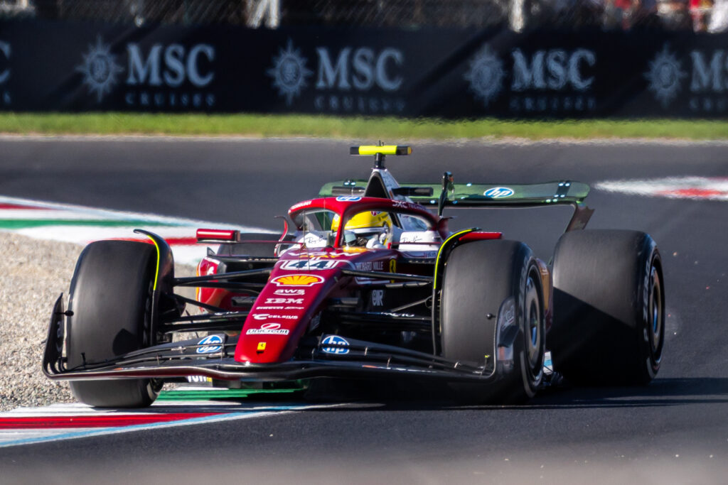 Ferrari's during Free Practice at the Italian F1 GP at Monza 2025