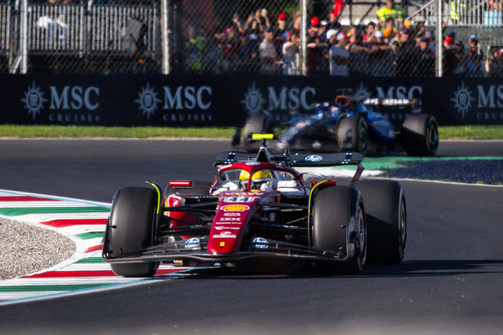 Ferrari's during Free Practice at the Italian F1 GP at Monza 2025
