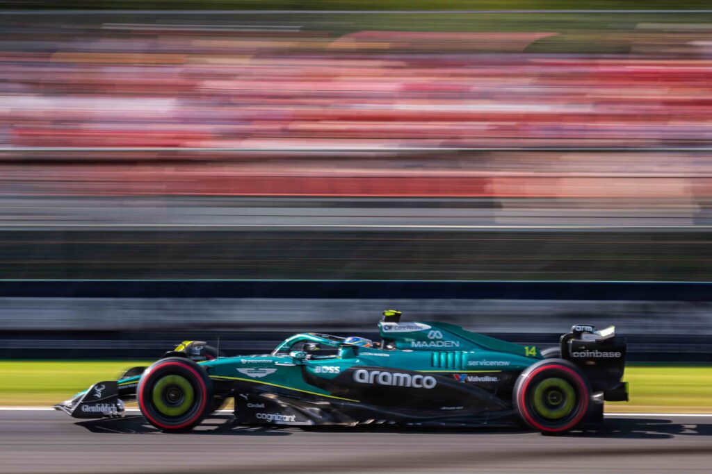 Fernando Alonso for Aston Martin at the Italian F1 Grand Prix Monza 2025