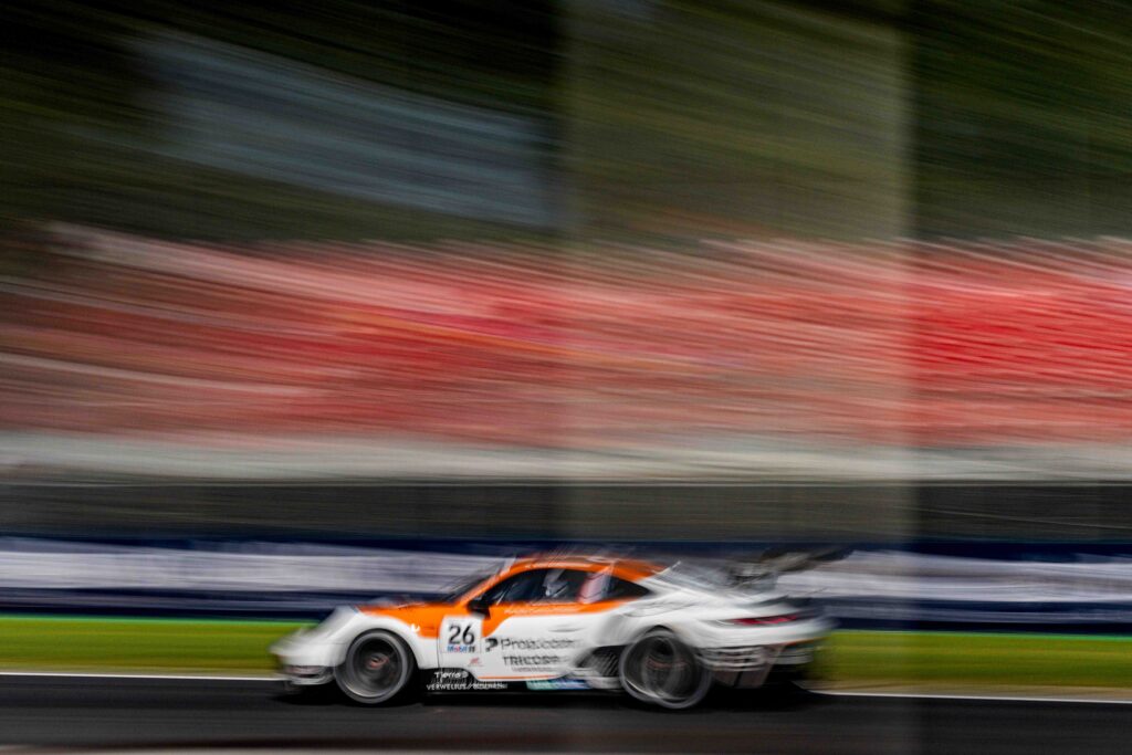 Huub van Eijndhoven for Team GP Elite during the Porsche Mobil 1 Supercup during the Italian F1 GP Monza Weekend