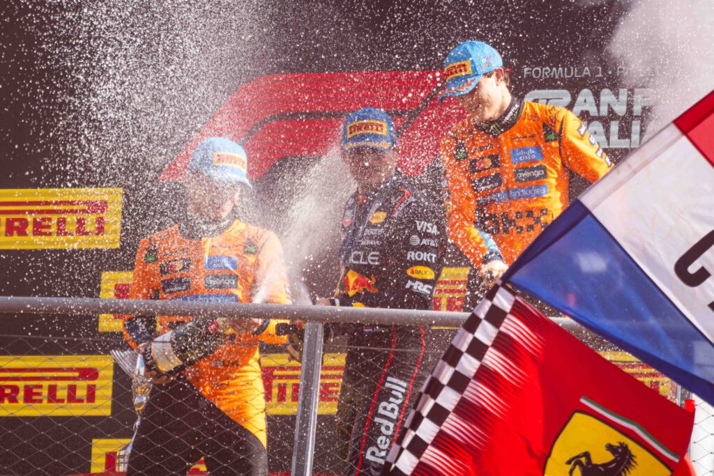 Max Verstappen, Top of the Podium  at the Italian F1 Grand Prix Monza 2025