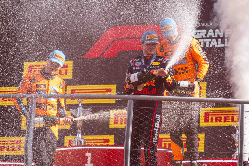 Max Verstappen, Top of the Podium  at the Italian F1 Grand Prix Monza 2025