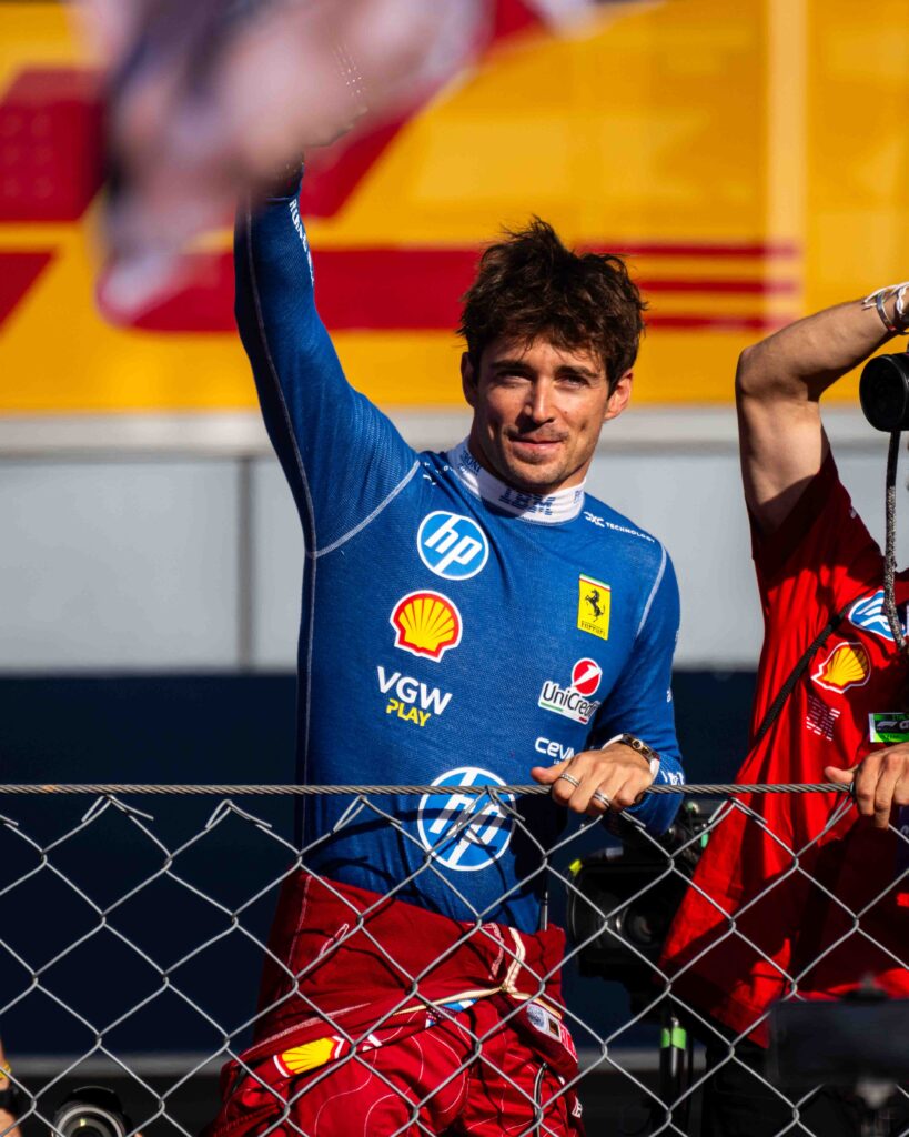 Charles Leclerc at the Italian F1 Grand Prix Monza 2025