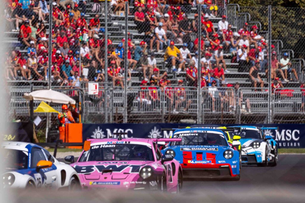 Robert de Haan Driving for BWT Lechner Racing in the Porsche Mobil 1 Supercup Monza 2025