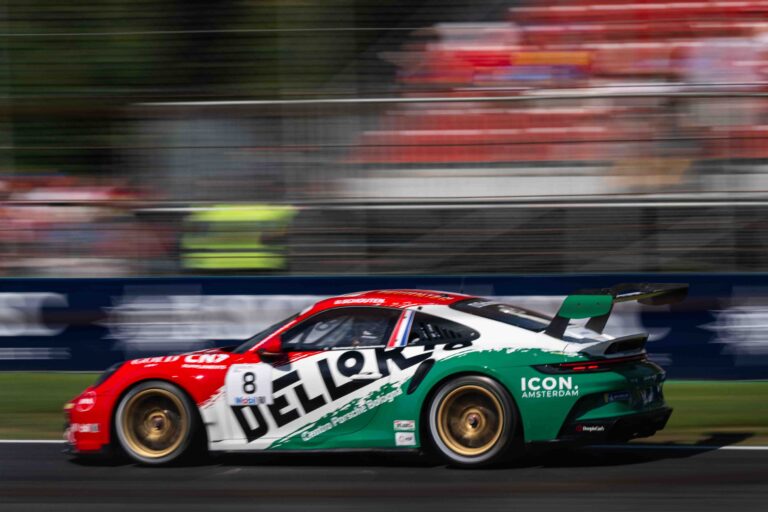 Dirk Schouten Driving for Dinamic Motor Sport Porsche Mobil 1 Supercup Monza 2025