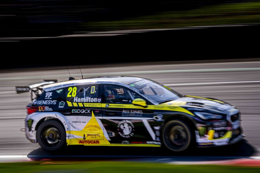 Nicholas Hamilton car #28 driving for Un-limited Motorsport at the BTCC Brands Hatch May 2025