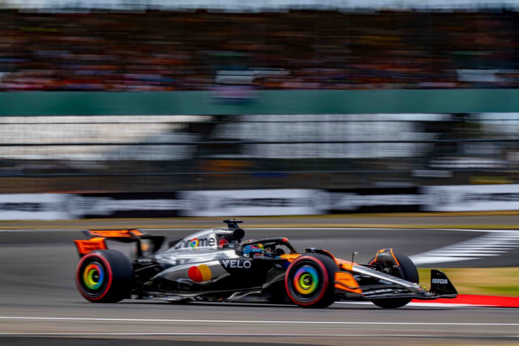 Oscar Piastri for McLaren Racing During Qualifying at the British F1 Grand Prix 2025