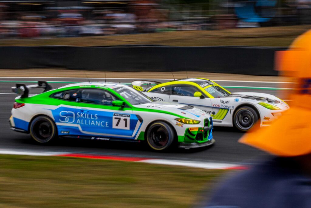 Ravi Ramyead  & Charlie Robertson for Century Motorsport BMW M4 GT4 Evo British GT Championship Brands Hatch 2025