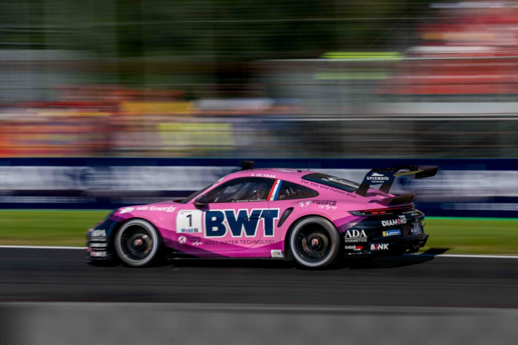 Robert de Haan Driving for BWT Lechner Racing in the Porsche Mobil 1 Supercup Monza 2025