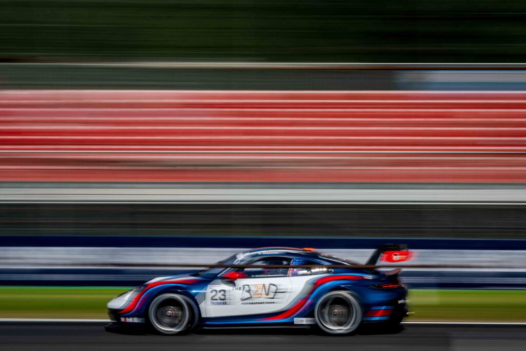 Sam Shahin Car 23 heading for Ascari, during the Porsche Mobil 1 Supercup at Monza Italian F1 2025