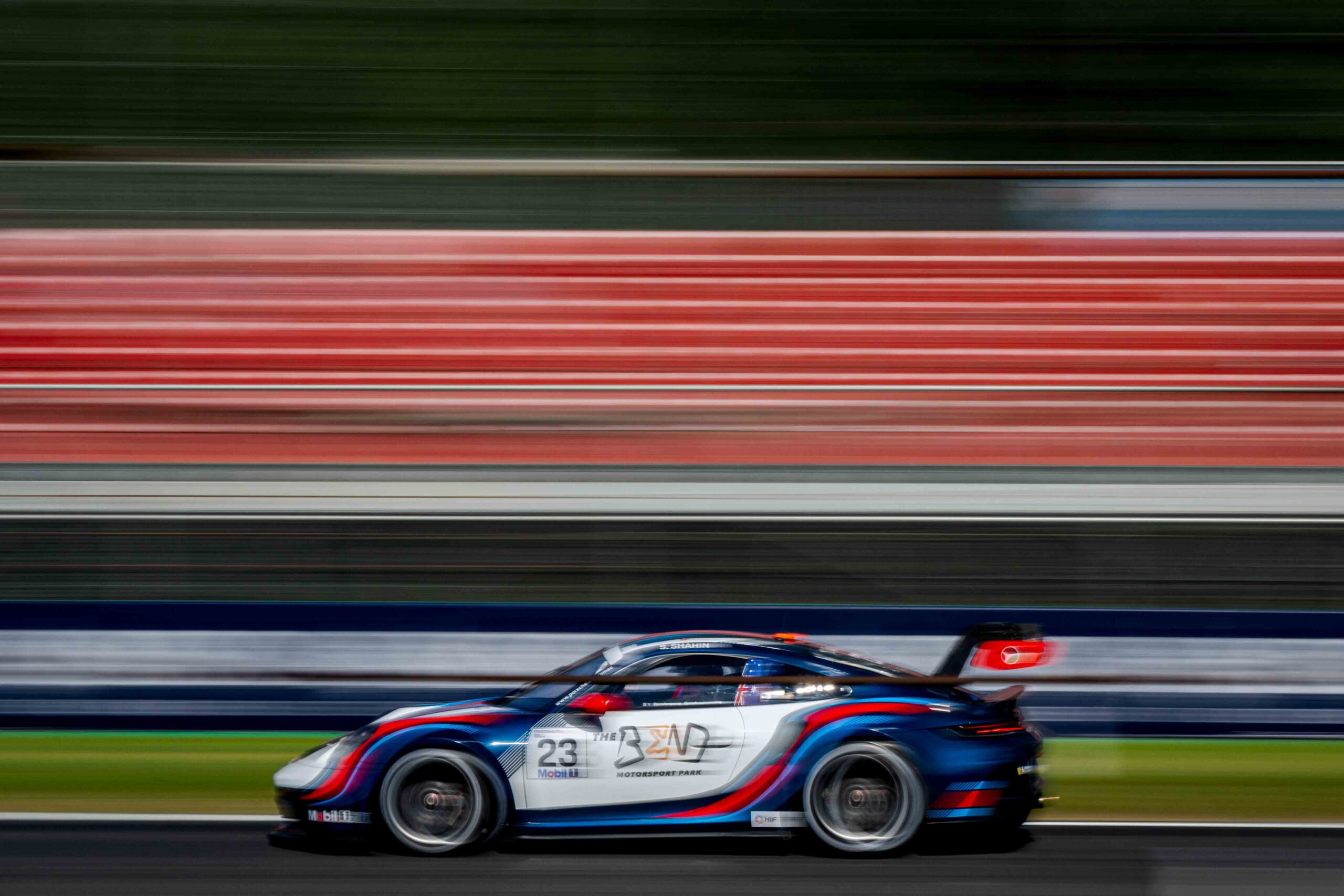 Sam Shahin Car 23 heading for Ascari, during the Porsche Mobil 1 Supercup at Monza Italian F1 2025