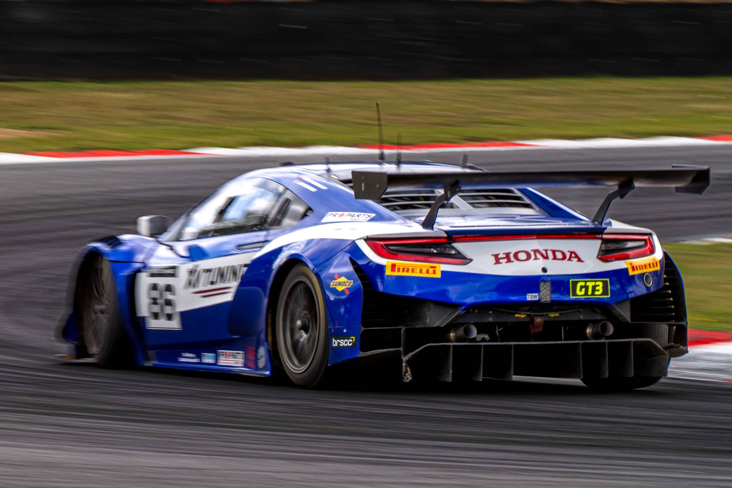 Bridger Motorsport's Honda NSX GT3 Evo II in the British GT Championship 2025