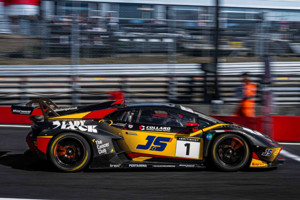 Rob Collard Lamborghini Huracan GT3 Evo2 at the British GT Championship Brands Hatch 2025