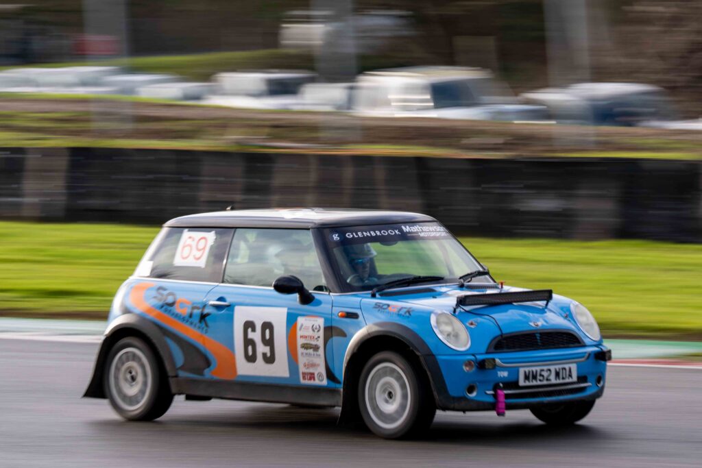 Brands Hatch, UK, 17th January, 2026, Thomas Marriott & Stephen Moyses In a Mini Cooper R50 at Round 4 of the Protyre Circuit Rally Championship, "The Winter Stages"