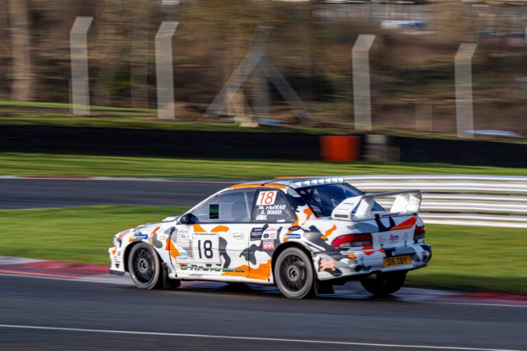 Brands Hatch, UK, 17th January, 2026, Martin Farrar & Andy Ward In a Subaru Impreza at Round 4 of the Protyre Circuit Rally Championship, "The Winter Stages"