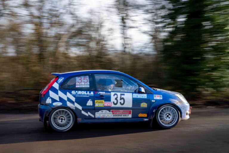 Brands Hatch, UK, 17th January, 2026, Mike Webb & Steve Noble In a Ford Fiesta ST150 at Round 4 of the Protyre Circuit Rally Championship, "The Winter Stages", Christopher Neve / Alamy Live News