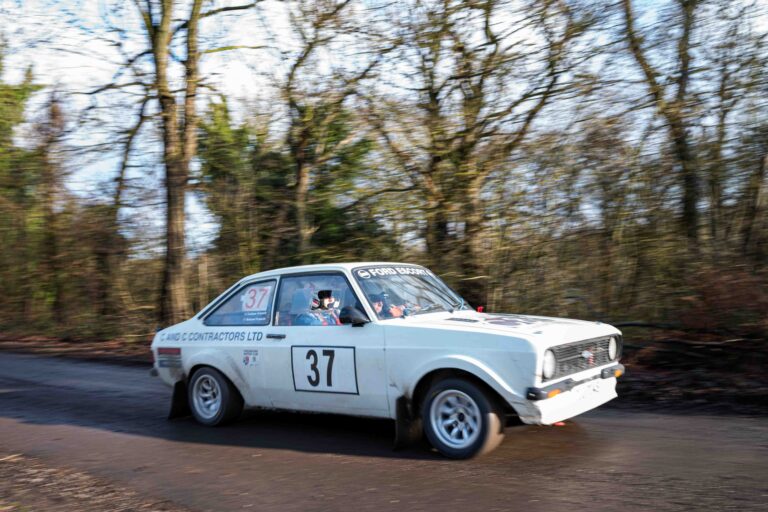 Callum Francis & Roland Francis In a Ford Escort Mk2 at Round 4 of the Protyre Circuit Rally Championship, "The Winter Stages"
