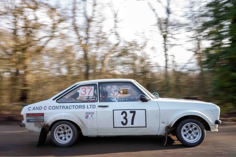 Callum Francis & Roland Francis In a Ford Escort Mk2 at Round 4 of the Protyre Circuit Rally Championship, "The Winter Stages"