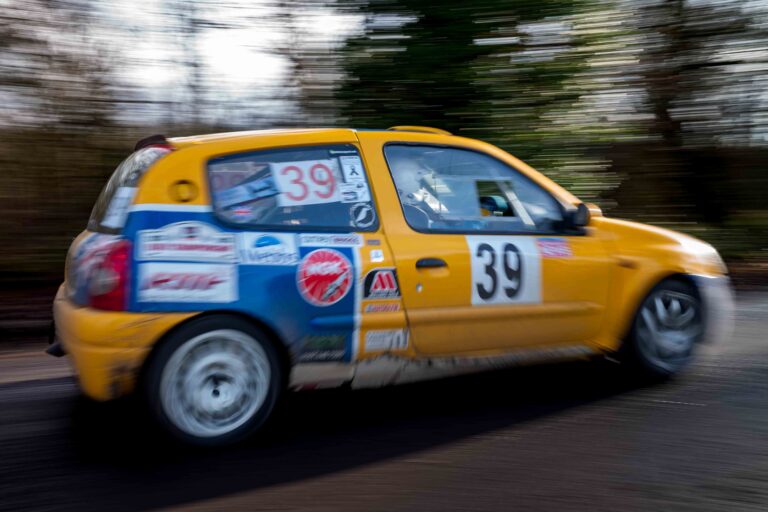 Royston Carey & Ian Barkaway In a Renault Clio at Round 4 of the Protyre Circuit Rally Championship, "The Winter Stages"