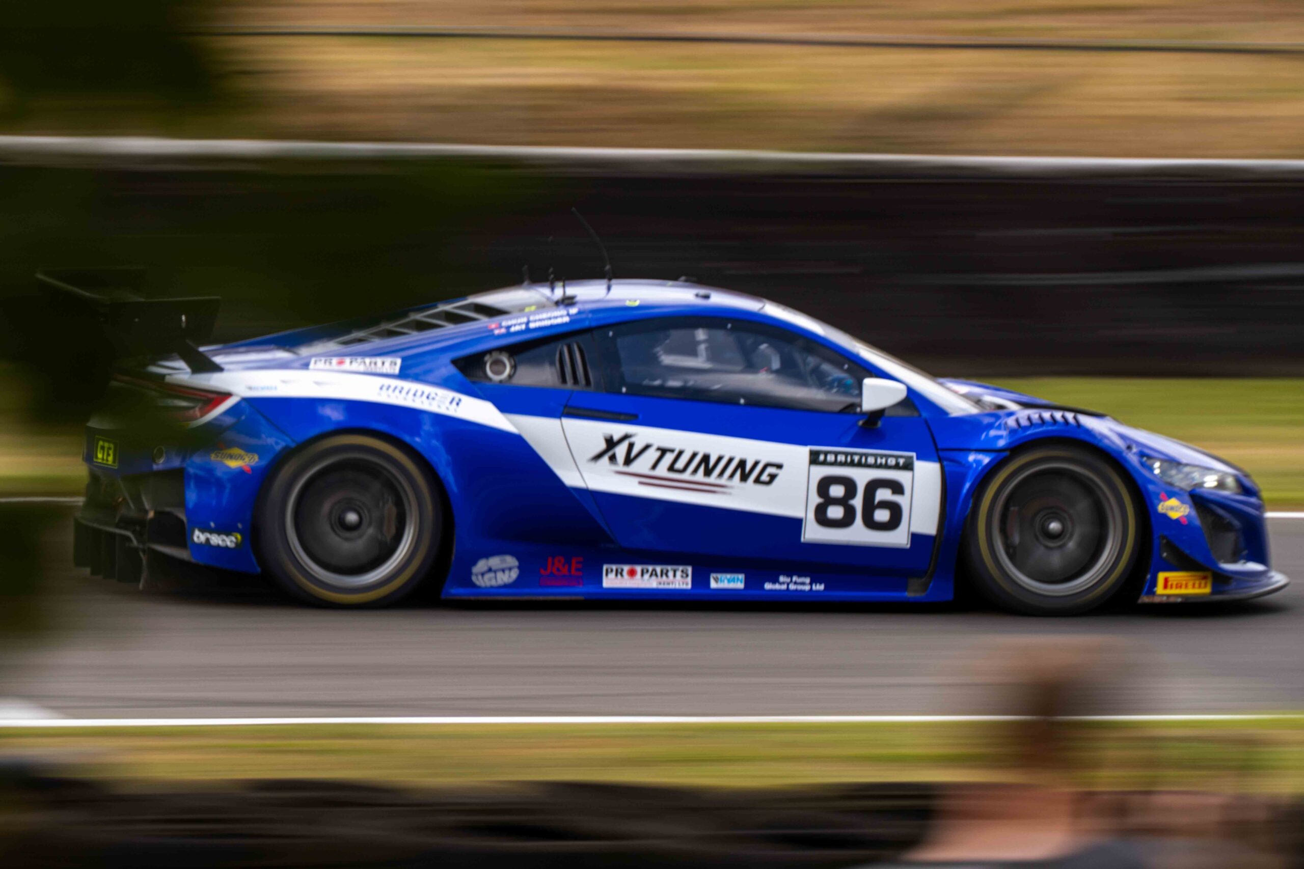 Bridger Motorsport’s Honda NSX GT3 Evo II in the British GT Championship 2025