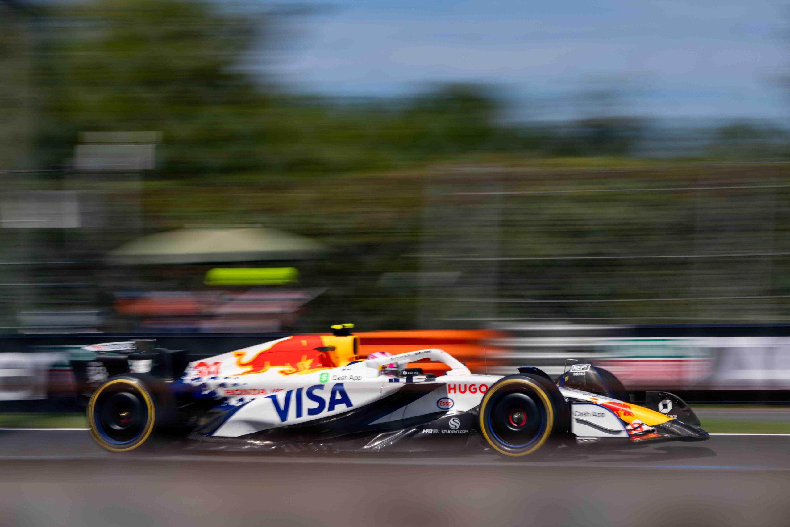 Liam Lawson for Racing Bulls during the Italian F1 Grand Prix Weekend Monza 2025