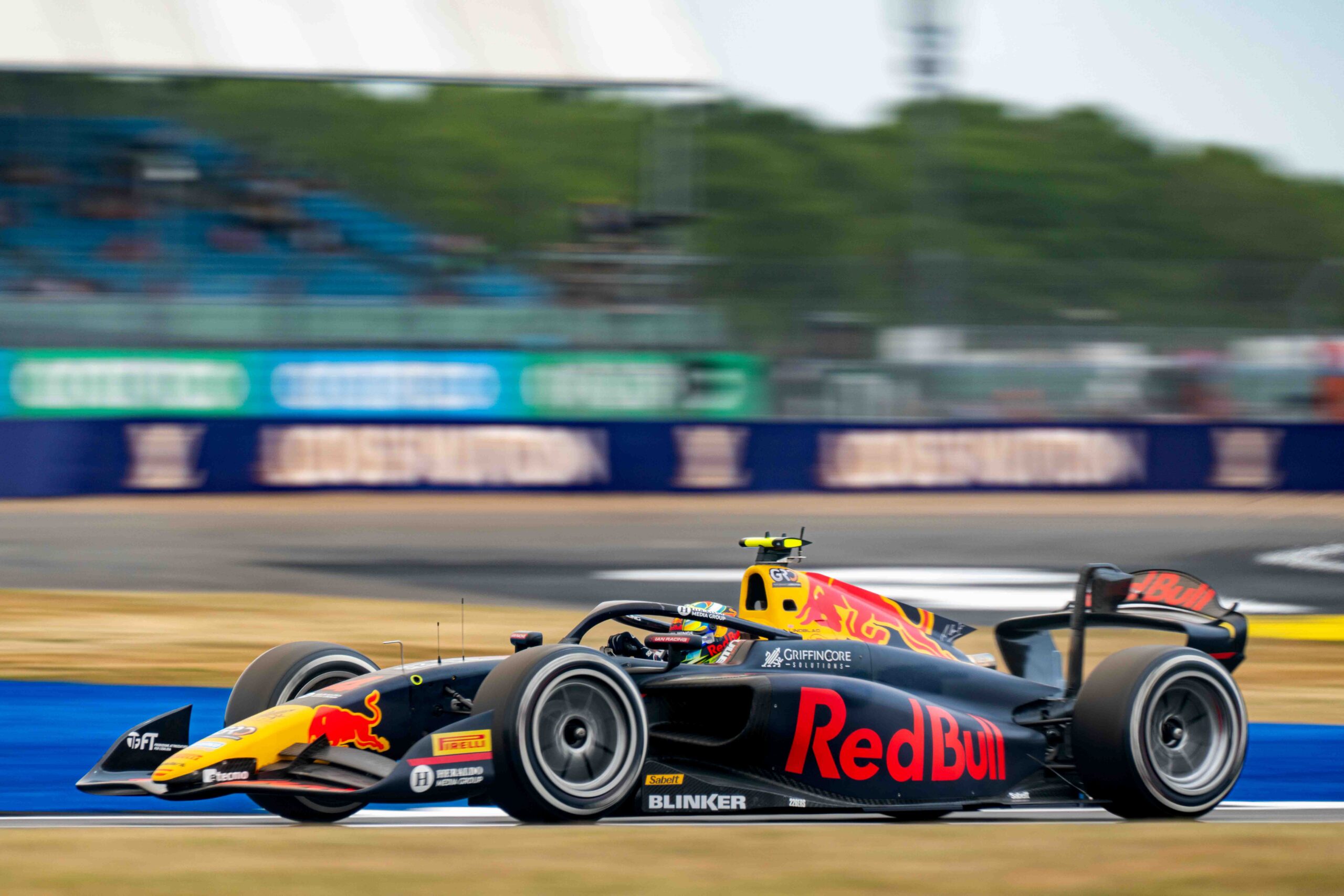 Arvid Lindblad as an F2 driver for Campos Racing ahead of his F1 debut for Racing Bulls in Australia this weekend.